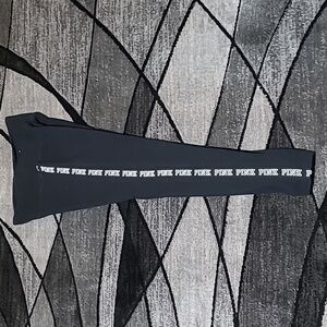 VS PINK 2019 YOGA TAPE SIDE STRIPE LOGO LEGGINGS
